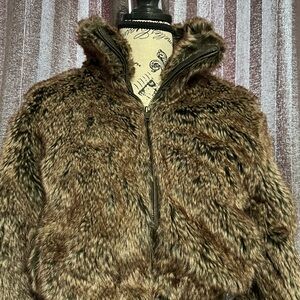 Faux Fur Brown Jacket